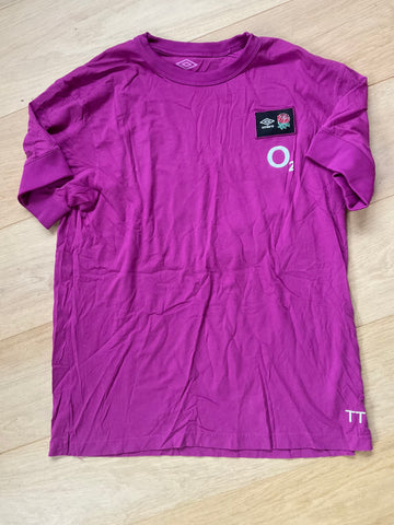 TT Initials - England Rugby Travel T-Shirt [Pink]