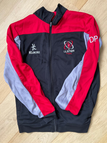 Dwayne Peel - Ulster Rugby - Tracksuit Jacket [Black, Red & Grey]