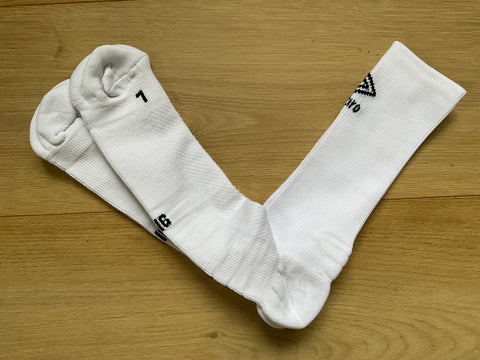 Jamie George - England Rugby Pro Tech Ankle Sock [White]
