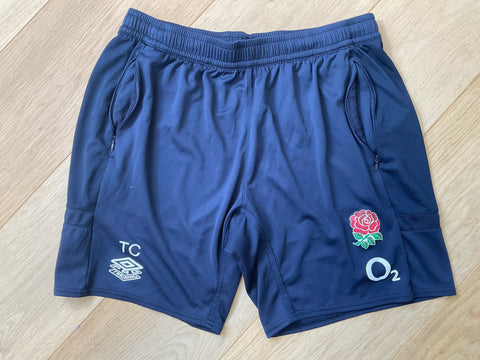Tom Curry - England Rugby Boxing Style Gym Shorts [Blue]