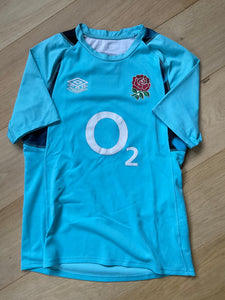 Alex Matthews - England Rugby Training Shirt [Light & Dark Blue]