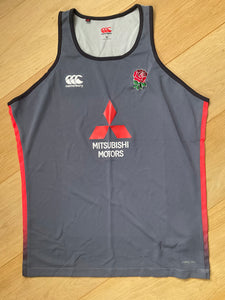 Tom Curry - England Rugby Gym Vest [Grey & Orange]