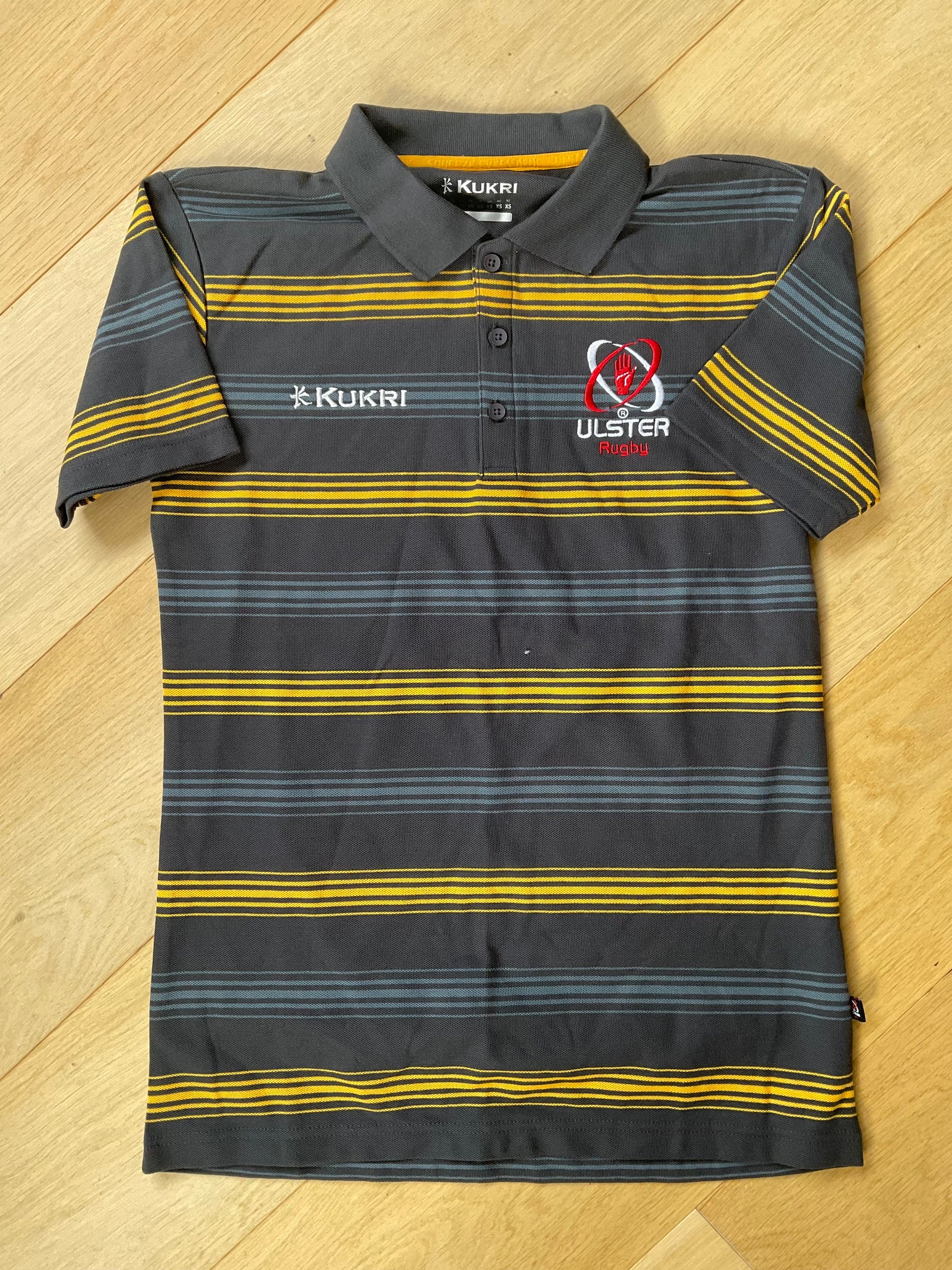 Ulster Rugby - Gym Polo Shirt [Grey & Yellow]