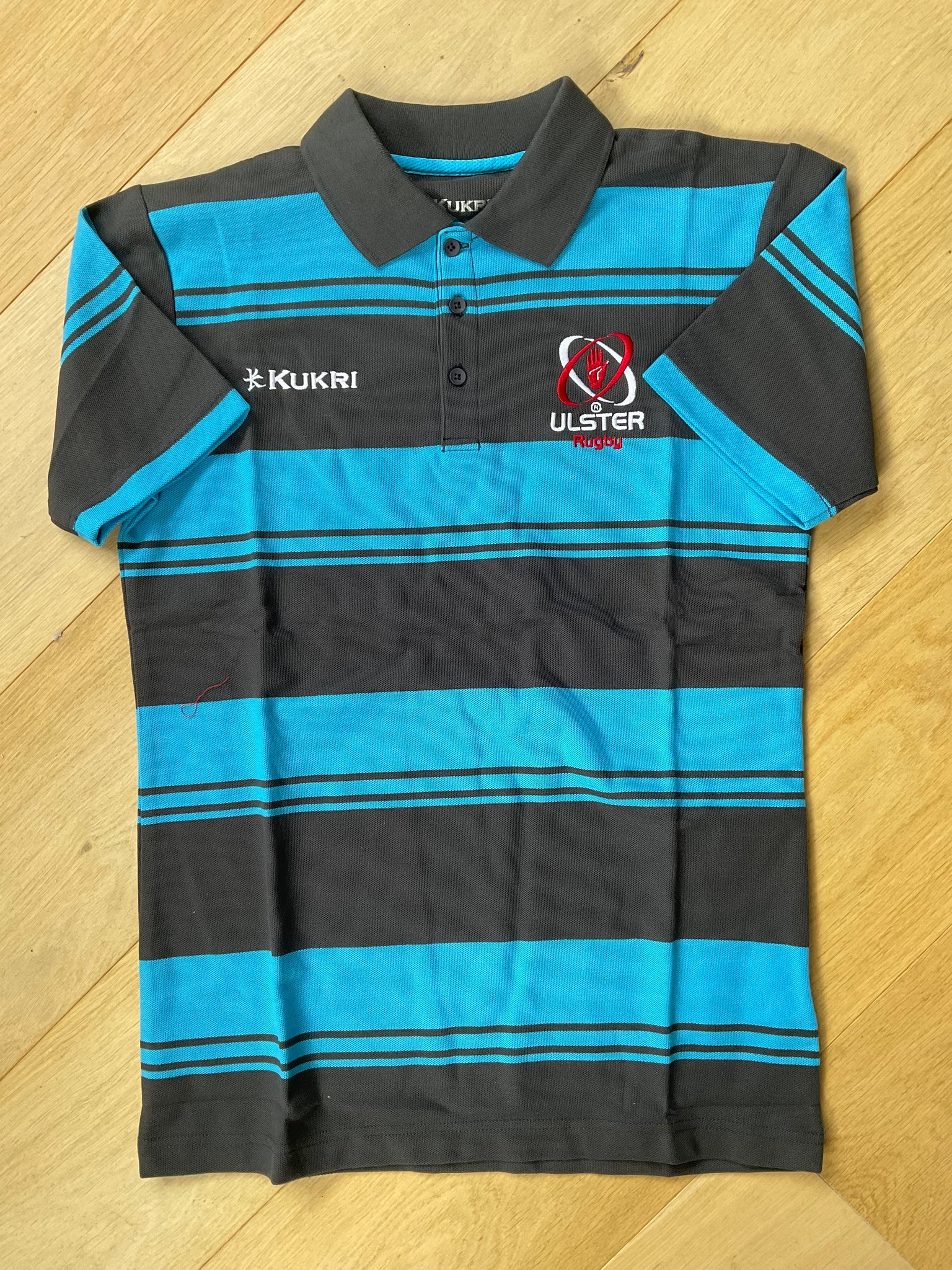 Ulster Rugby - Gym Polo Shirt [Grey & Blue]