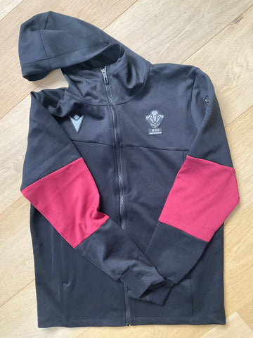 Wales - Full Zip Hooded Jacket [Black & Dusky Pink]