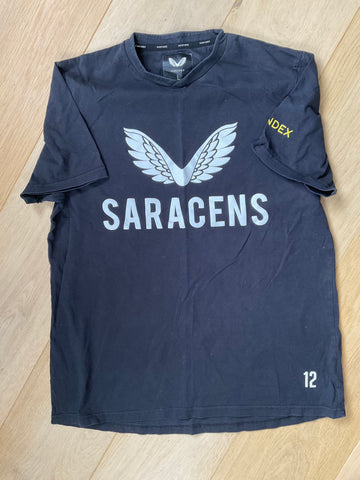 Max Malins - Saracens Casual T-Shirt [Black]
