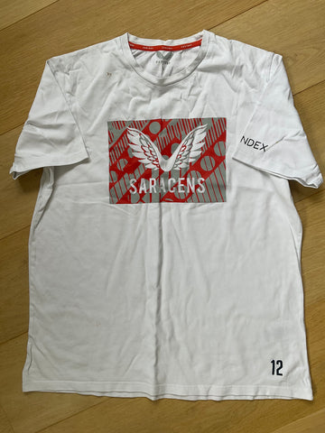 Max Malins - Saracens Casual T-Shirt [White]