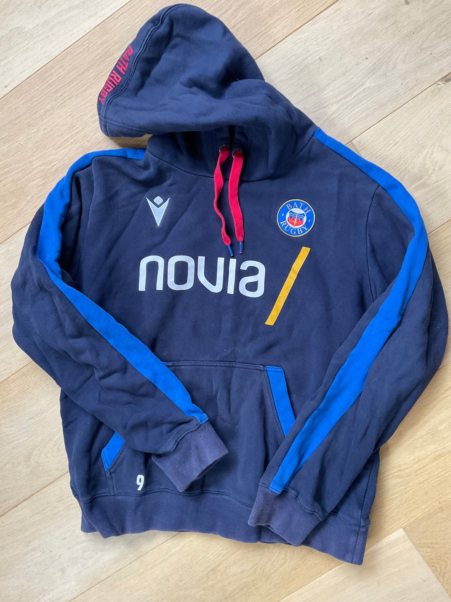 Tom Doughty - Bath Rugby Hoodie [Dark and Light Blue]