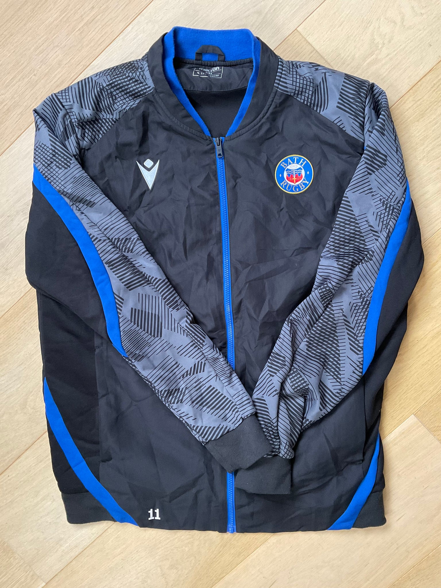 Tom Doughty - Bath Rugby Stadium Jacket [Black, Grey and Blue]