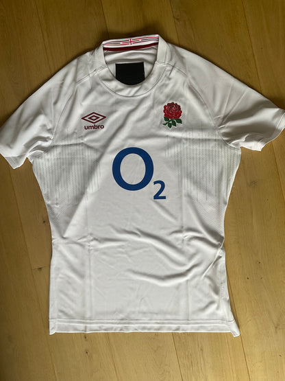 England Rugby - Home Pro Match Shirt [White & Red Rose]
