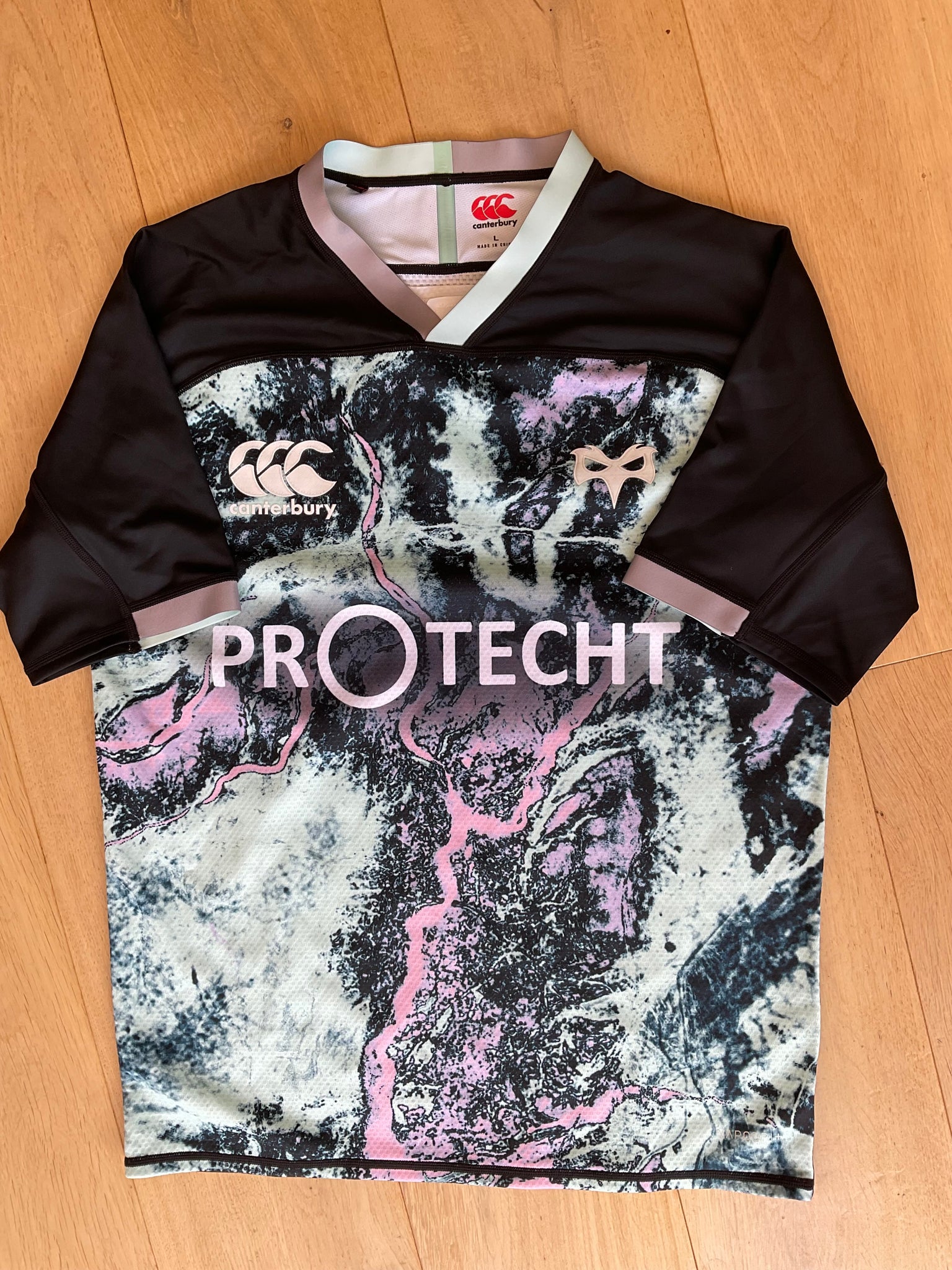 Ospreys - Training Shirt [Black, Pink & White]