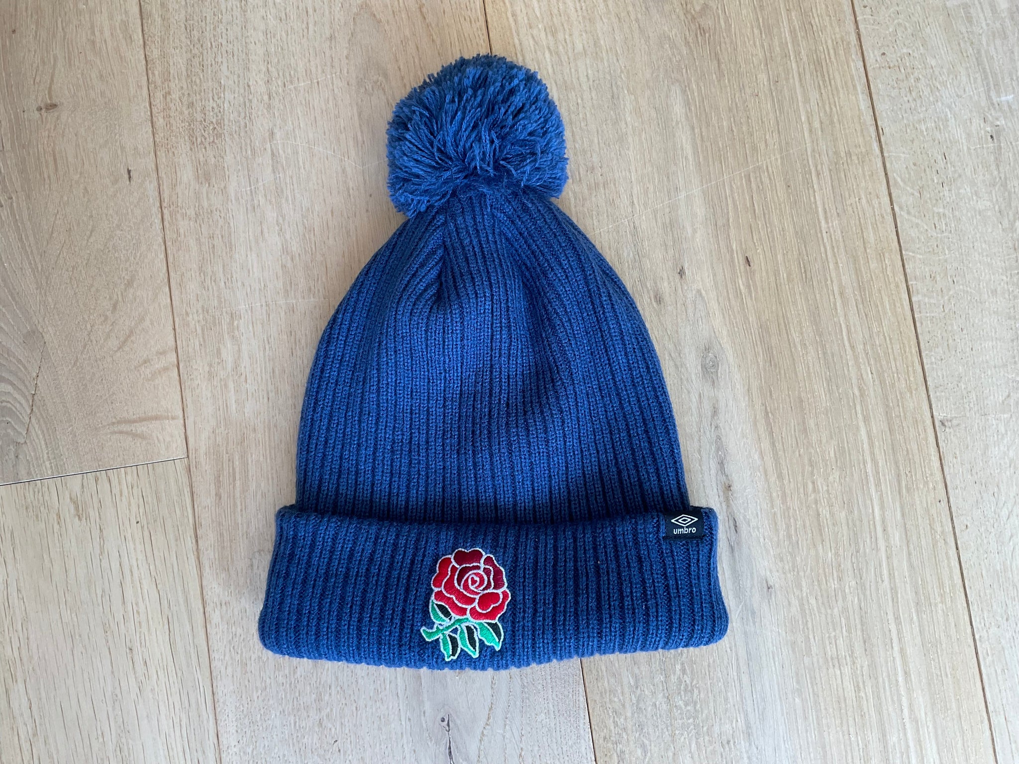 Guy Pepper - England Rugby Fleece Lined Bobble Hat [Teal]