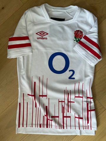 England Rugby - Home Pro Match Shirt [White & Red Rose]