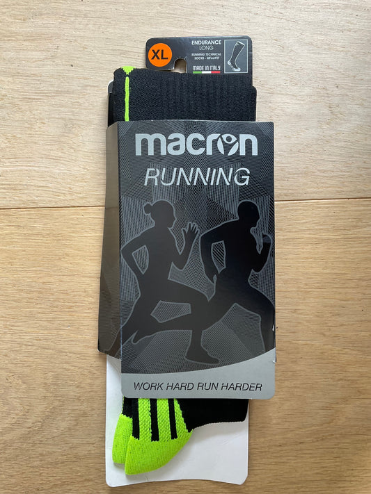 Georgia Rugby - Macron Endurance Long Running Socks [Black & Yellow ]