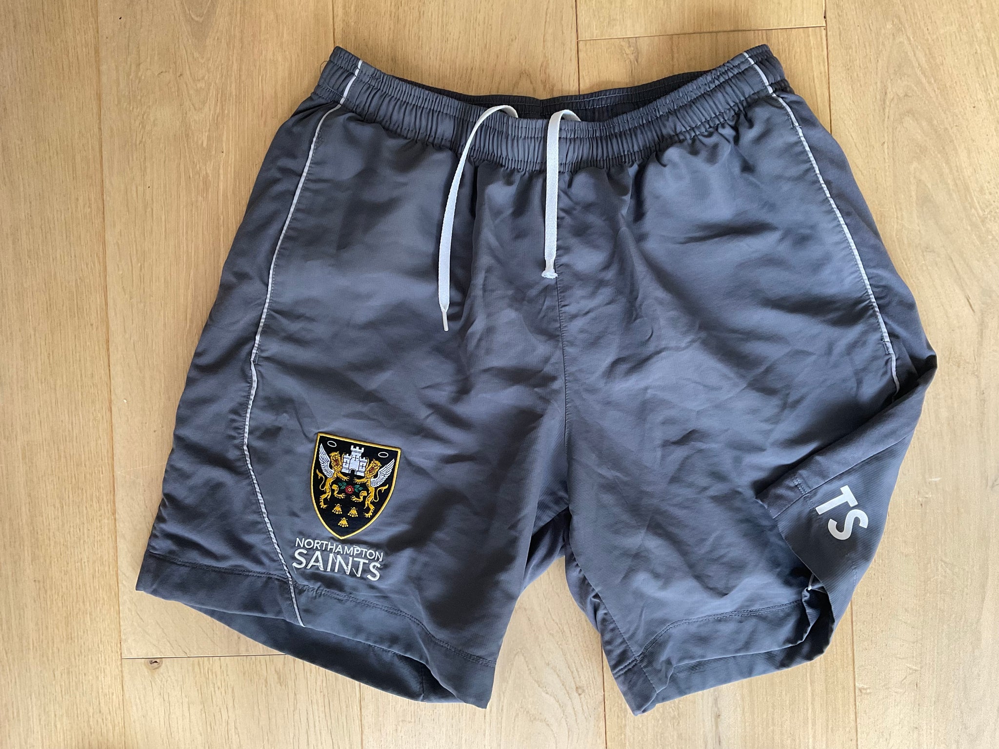 Tom Seabrook - Northampton Saints Lined Gym Shorts [Grey]