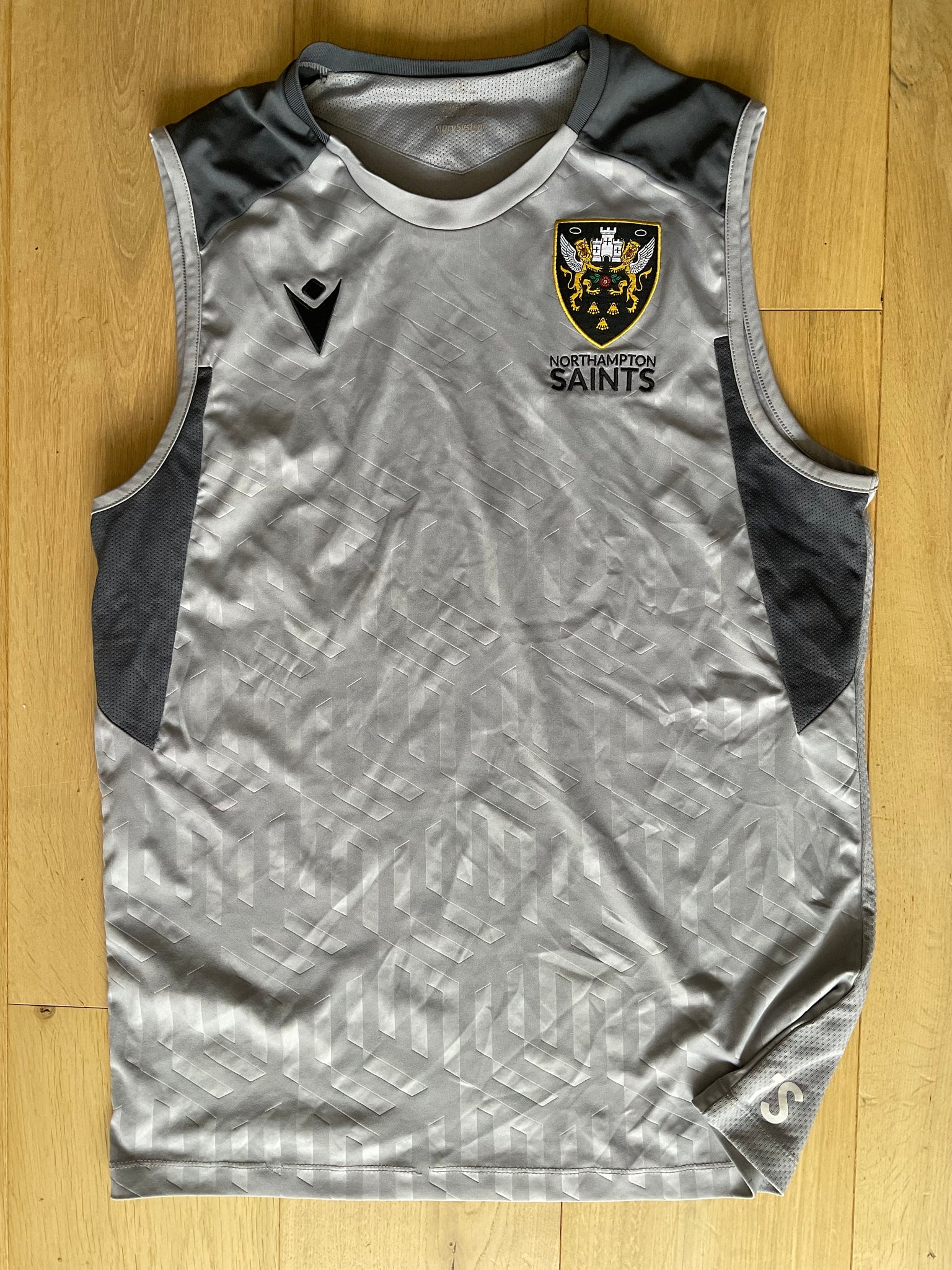 Tom Seabrook - Northampton Saints Training / Gym Vest [Dark & Light Grey]