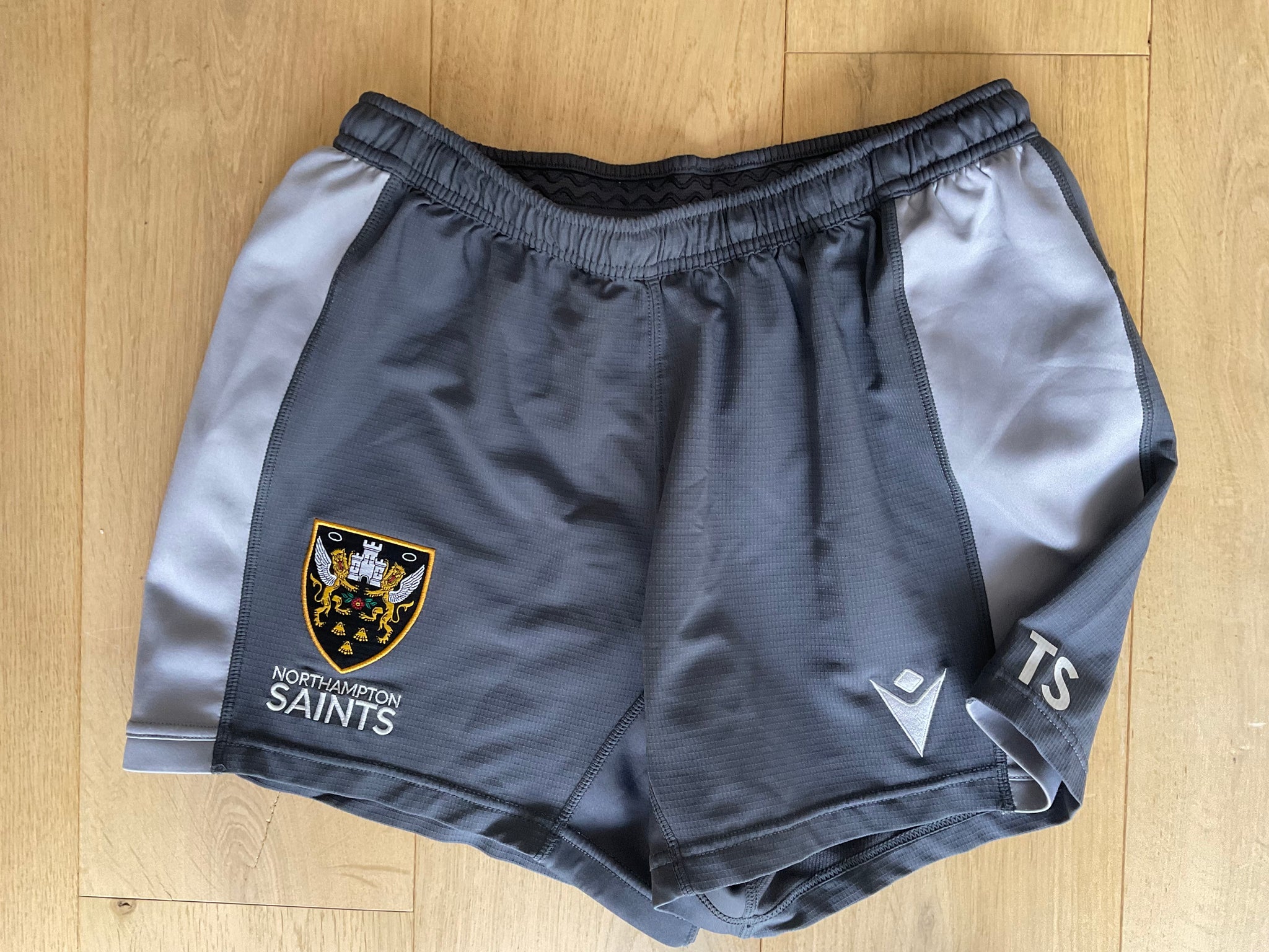 Tom Seabrook - Northampton Saints Training Shorts [Dark & Light Grey]