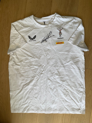 André Esterhuizen - Harlequins Signed Casual T-Shirt [White ]