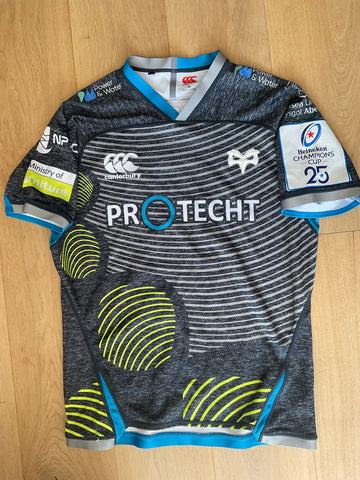 Ospreys - Match Worn Shirt [Grey, Blue & Yellow]