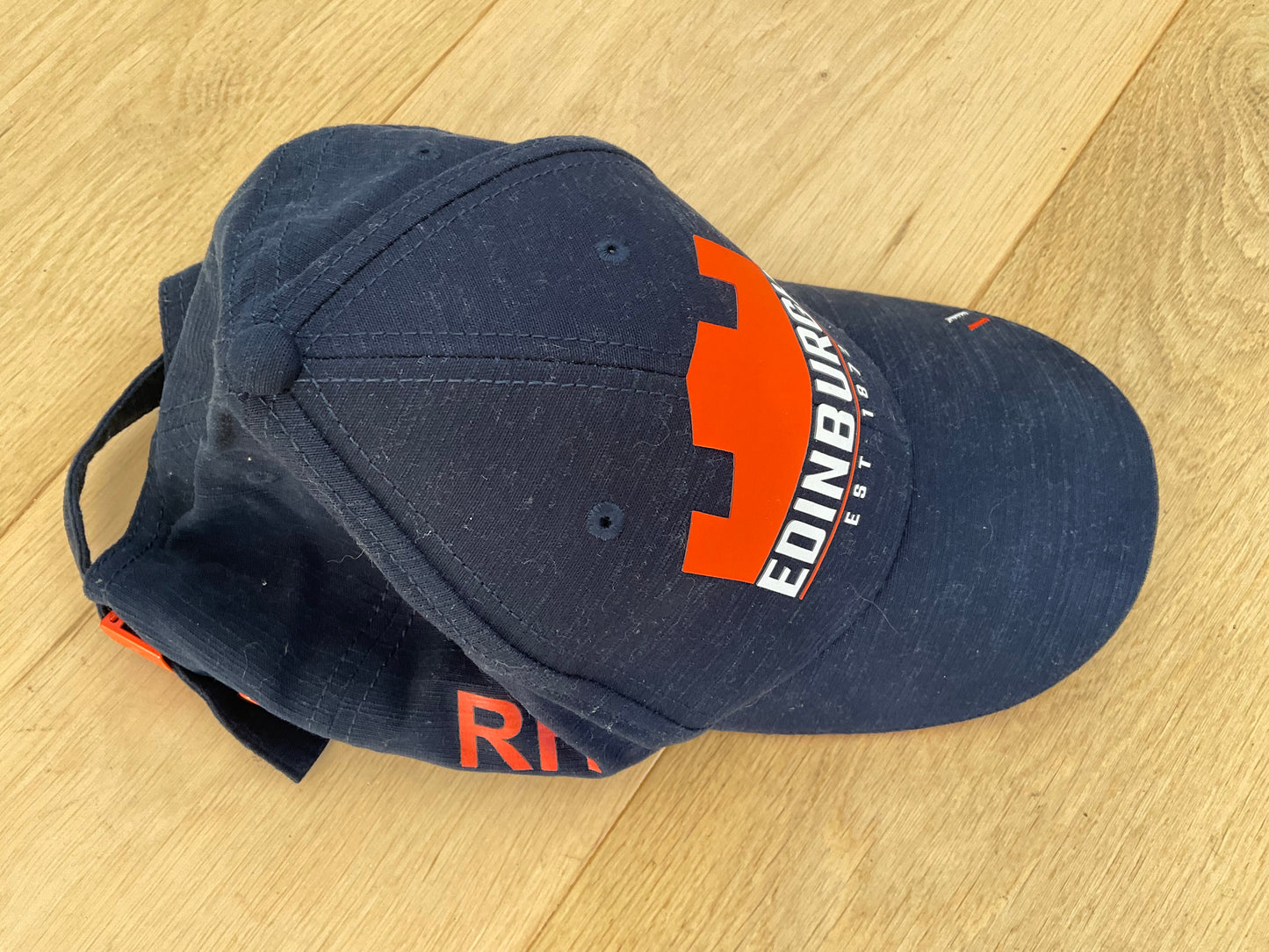 Robin Hislop - Edinburgh Rugby Baseball Cap [Blue and Orange]