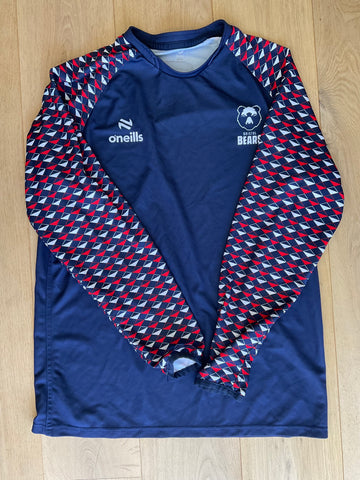 Max Lahiff - Bristol Bears Long Sleeve Training Shirt [Blue with Red & White]