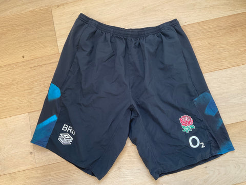 Bevan Rodd - England Rugby Gym Shorts [Black with Blue]