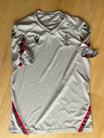 Wales - Training / Gym T-Shirt [Grey & Red]