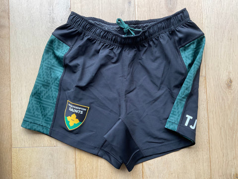 Tom James - Northampton Saints Playing Shorts [Black & Green]