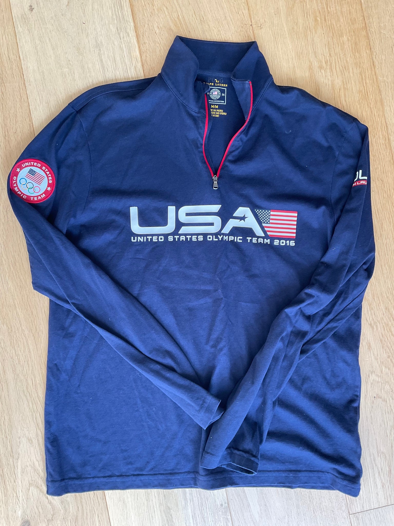 Mike Friday - Team USA Olympic 2016 Quarter Zip Layer [Blue]