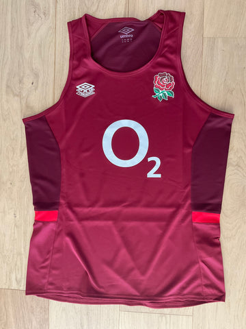 England Rugby - Gym Vest [Red & Scarlet]