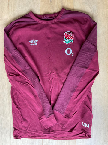 Max Malins - England Rugby Long Sleeve Travel T-Shirt [Scarlet]