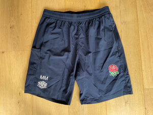 Max Malins - England Rugby Gym Shorts [Blue]