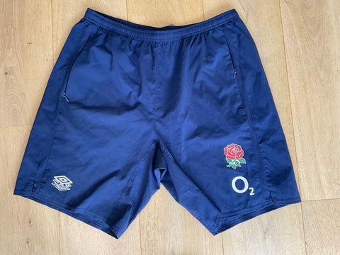 Max Malins - England Rugby Gym Shorts [Blue]