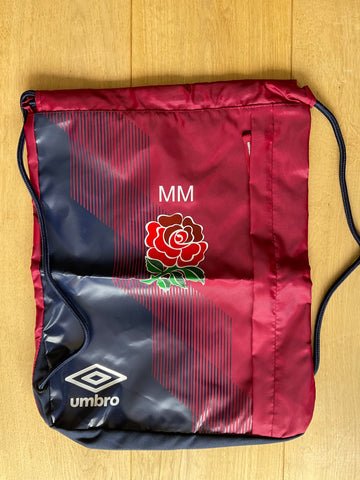 Max Malins - England Rugby Stadium Boot Sack [Blue & Red]