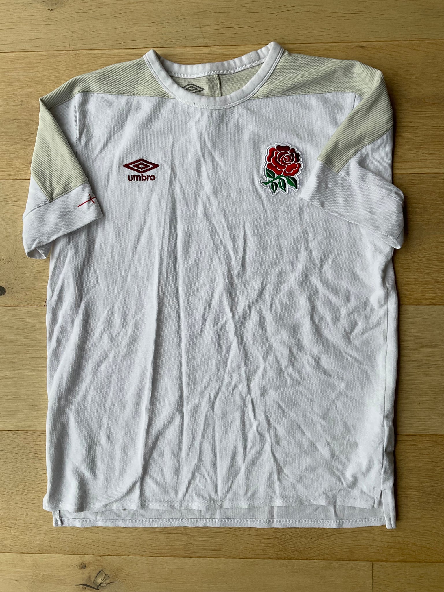 Max Malins - England Rugby Travel T-Shirt [White & Light Green]