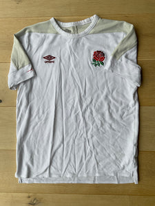 Max Malins - England Rugby Travel T-Shirt [White & Light Green]