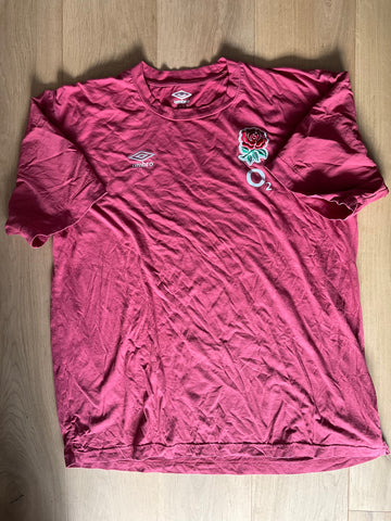 Joe Marler - England Rugby Travel T-Shirt [Dusty Pink]