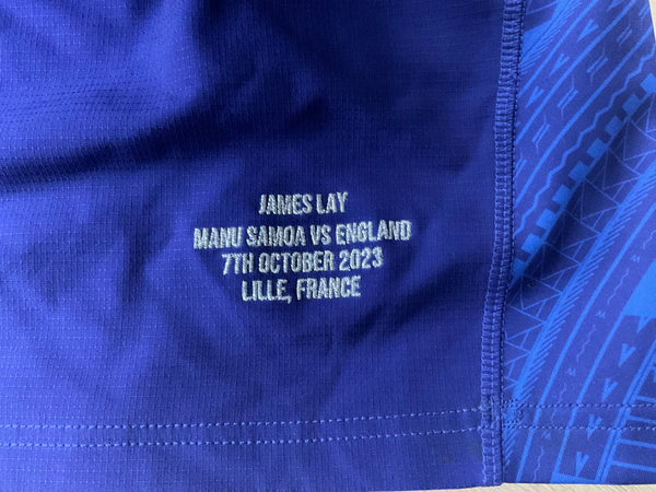 Manu Samoa RWC 2023 Match Shirt v England [Blue]