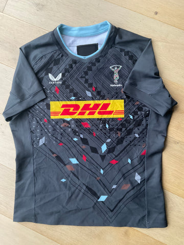 Joe Marler - Harlequins Training Shirt [Grey, Black, Blue & Red]