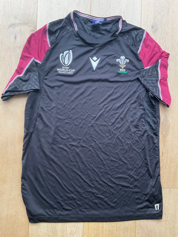 Wales Rugby RWC 2023 Gym T-Shirt [Black & Burgundy]