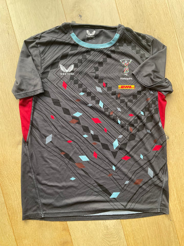 Ross Chisholm - Harlequins Gym T-Shirt [Black, Grey & Red]