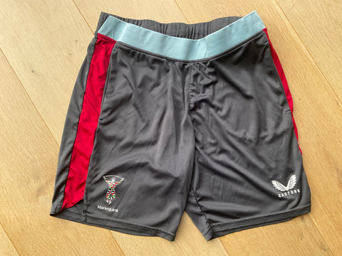 Ross Chisholm - Harlequins Rugby Boxing Style Shorts  [Grey, Red & Blue]