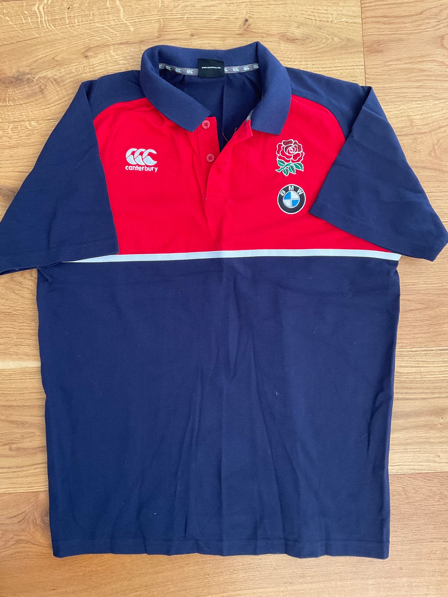 Tom Curry - England Rugby Polo Shirt [Blue & Red]