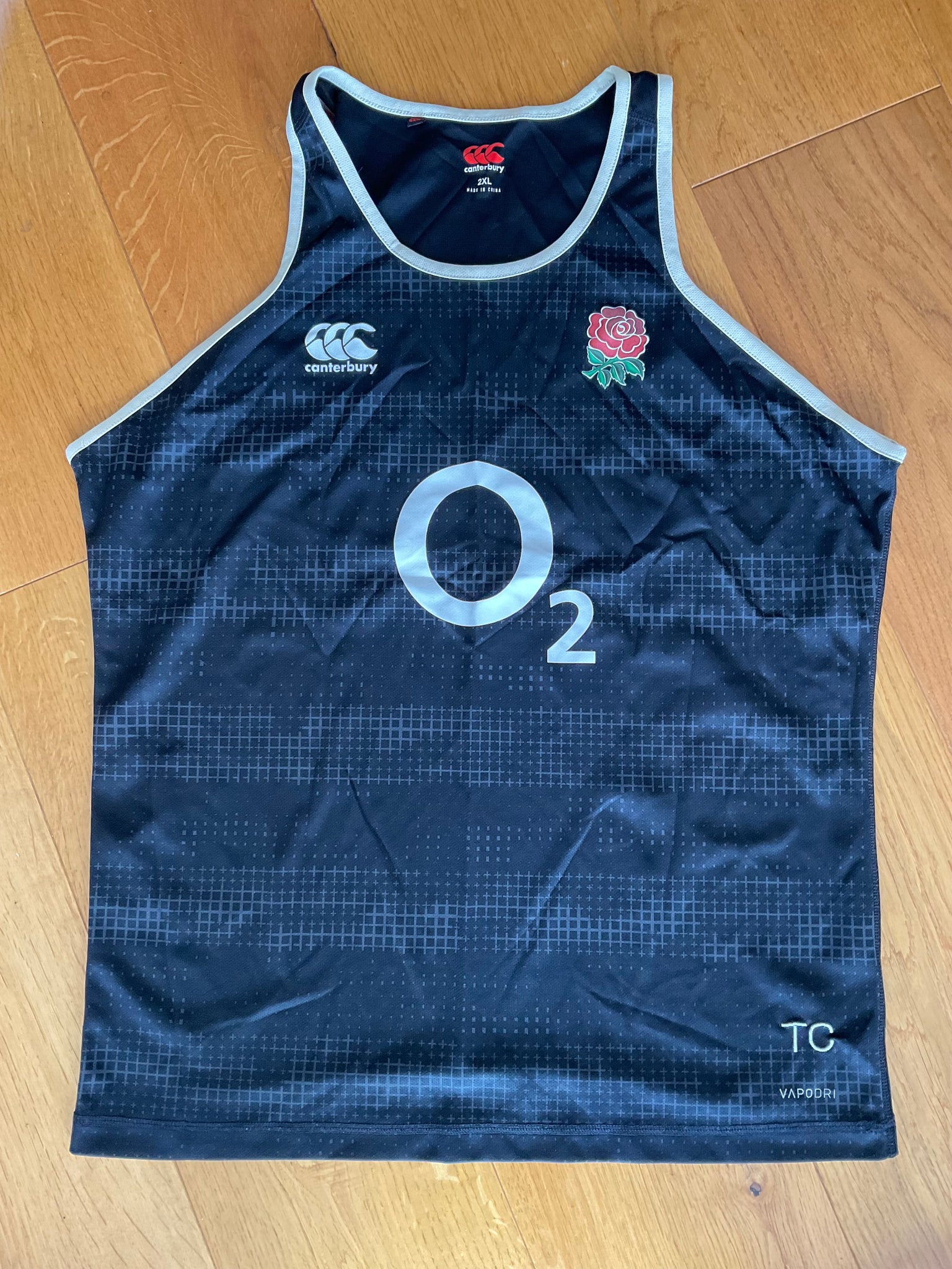 Tom Curry - England Rugby Gym Vest [Black & Ivory]