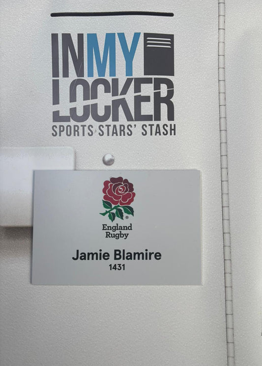 England Rugby - Jamie Blamire Changing Room Name Plate [White]