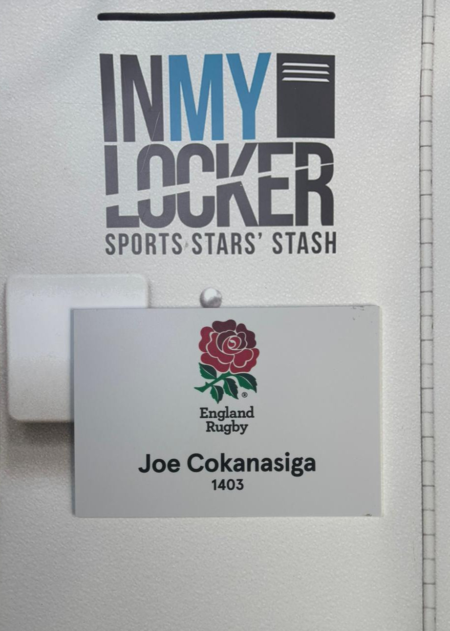 England Rugby - Joe Cokanasiga Changing Room Name Plate [White]