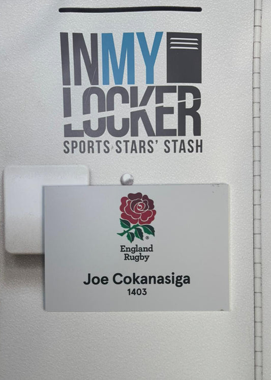 England Rugby - Joe Cokanasiga Changing Room Name Plate [White]