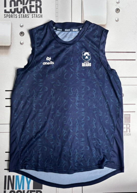 James Dun - Bristol Bears Name Pattern Gym Vest [Navy]