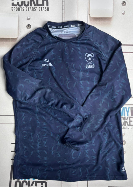 James Dun - Bristol Bears Initialled Long-Sleeve Training Top [Navy]
