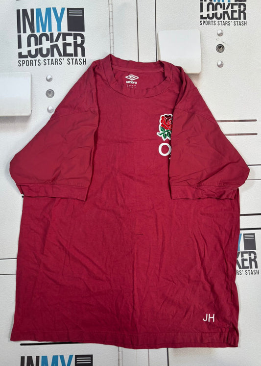 England Rugby - Initialled Gym Shirt [Dark Pink]